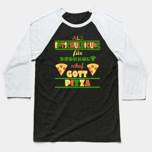 Pizza Italien Urlaub Kulinarisch Koch Pasta Baseball T-Shirt